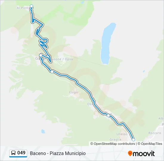 049 Bus Line Map