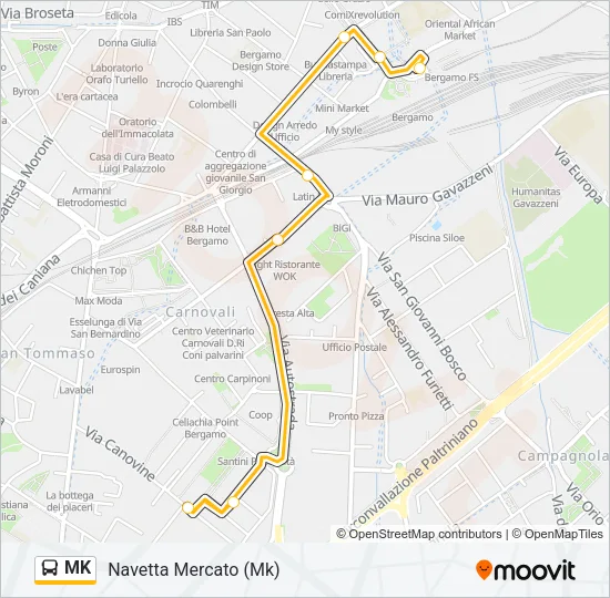 MK Bus Line Map
