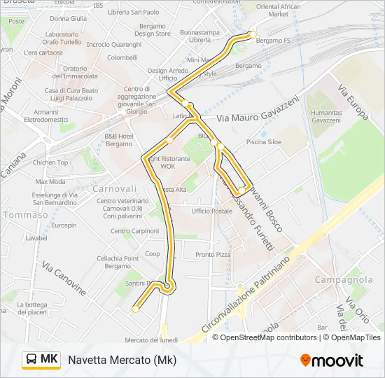 MK Bus Line Map