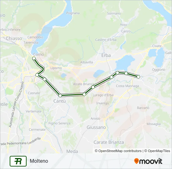 R18  Line Map
