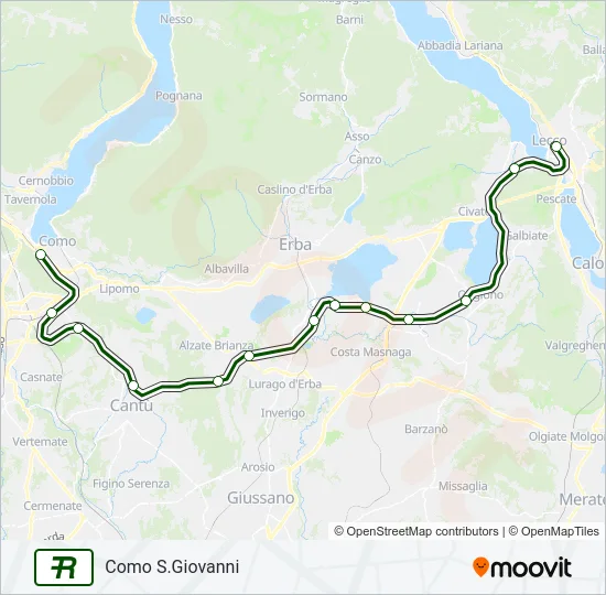 R18  Line Map