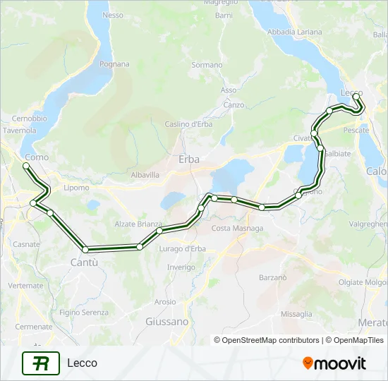 R18  Line Map
