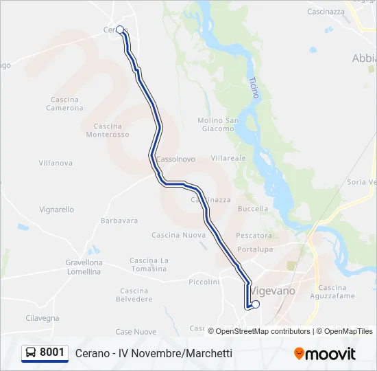 8001  Line Map