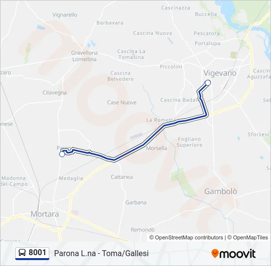 8001  Line Map