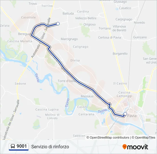 9001  Line Map