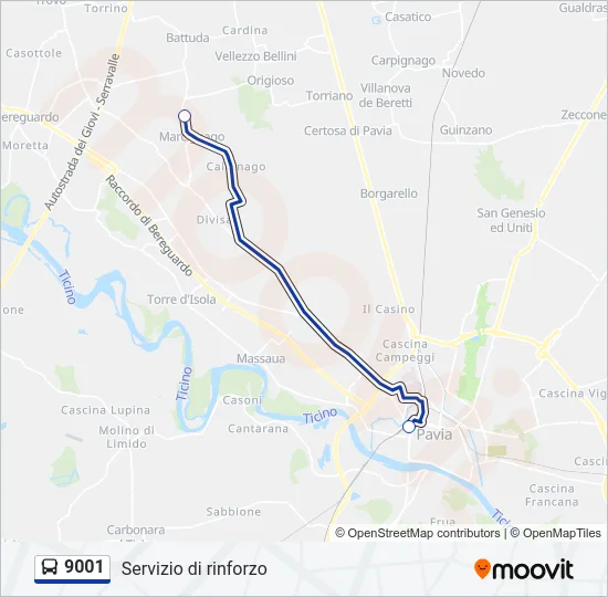 9001  Line Map