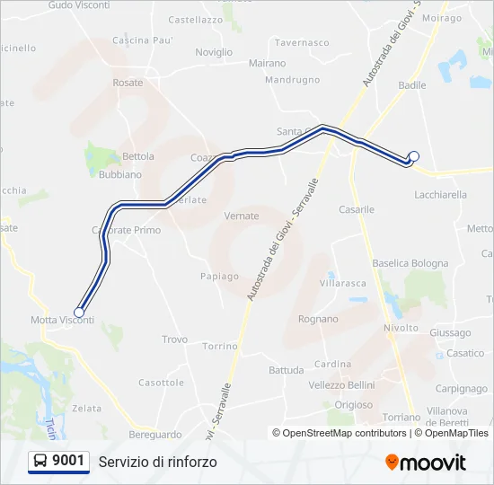 9001  Line Map