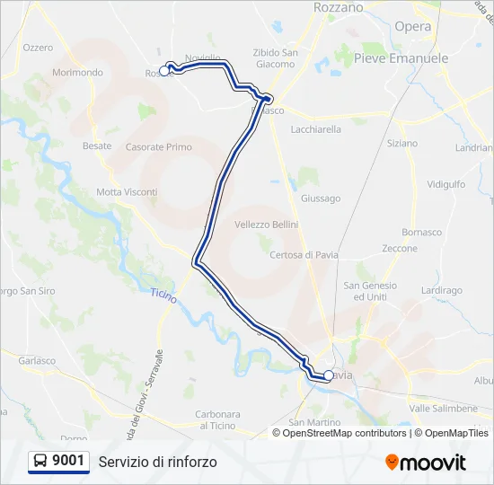 9001  Line Map