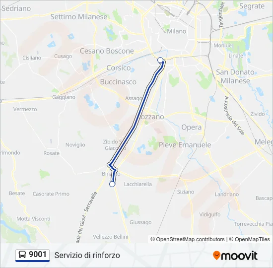 9001  Line Map