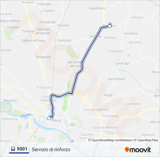 9001  Line Map