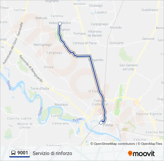 9001  Line Map