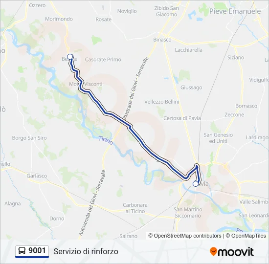 9001  Line Map
