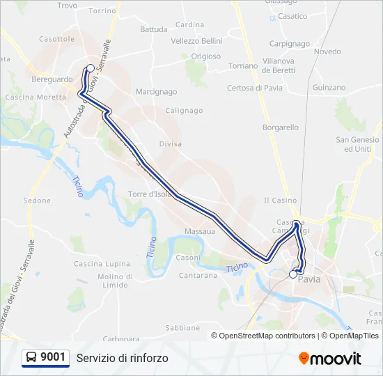 9001  Line Map
