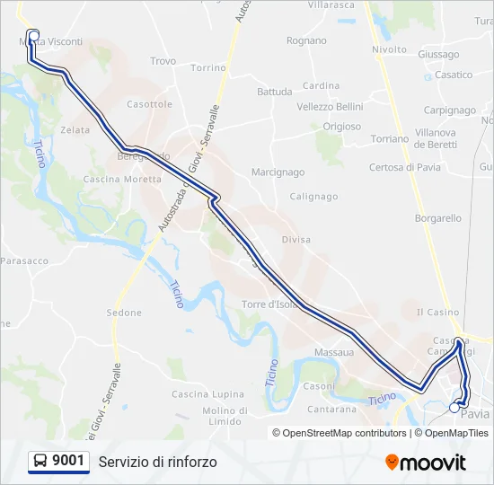 9001  Line Map