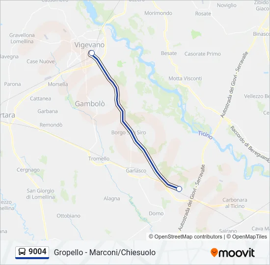 9004  Line Map