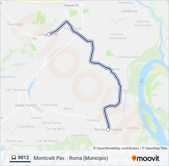 9012  Line Map