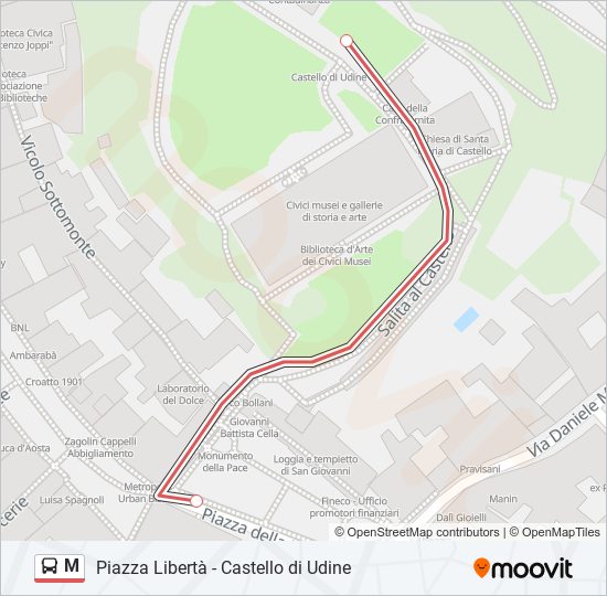 M bus Line Map