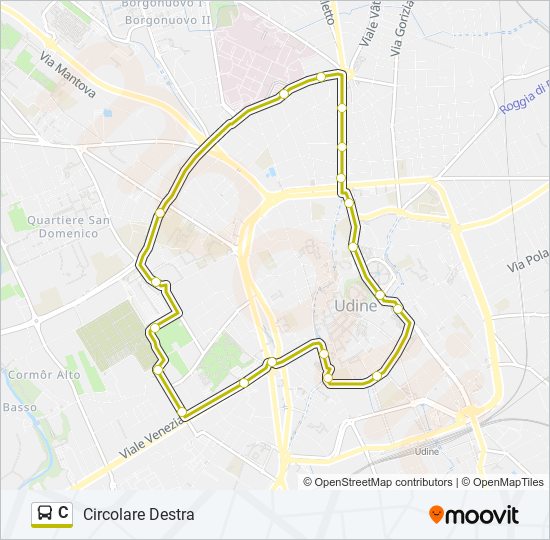 C bus Line Map