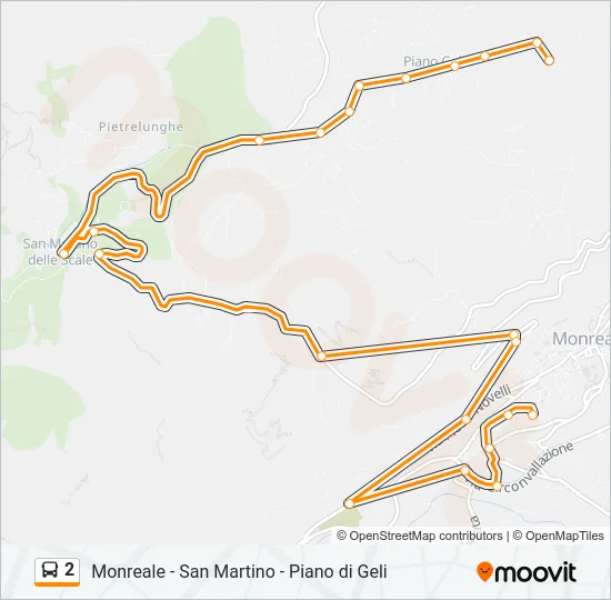 2 Bus Line Map