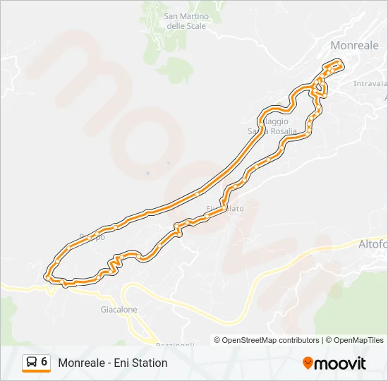 6 Bus Line Map