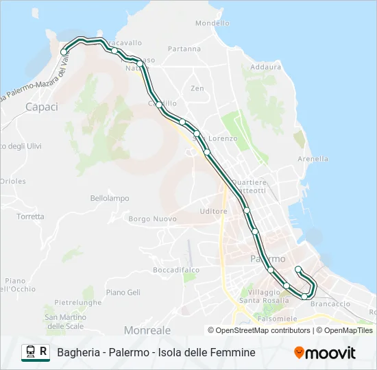 R Train Line Map