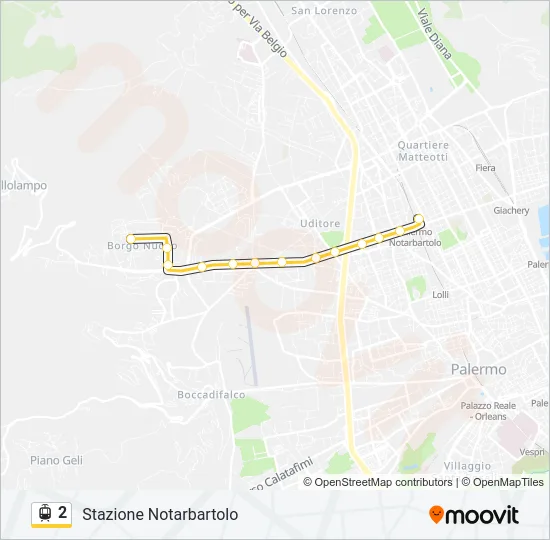 2 Light Rail Line Map