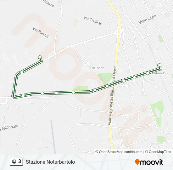 3 Light Rail Line Map
