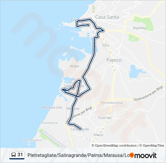 31 Bus Line Map