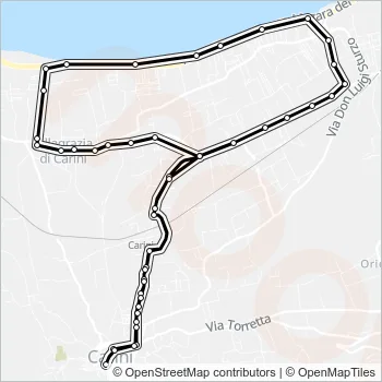 A 3 Bus Line Map
