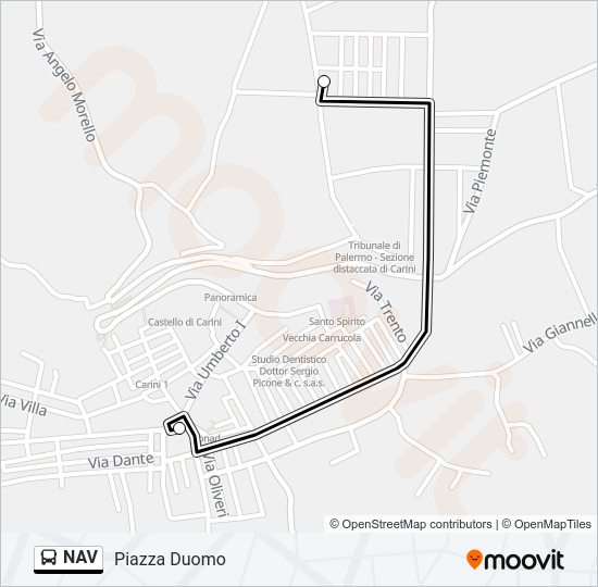 NAV Bus Line Map