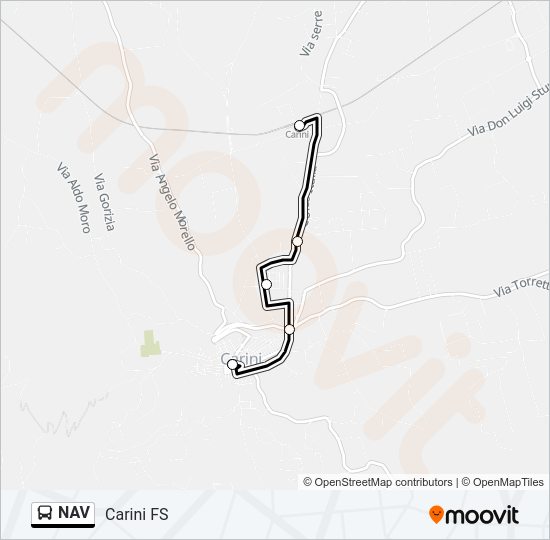 NAV Bus Line Map