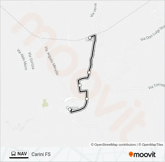 NAV Bus Line Map