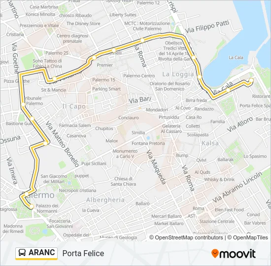 ARANC Bus Line Map