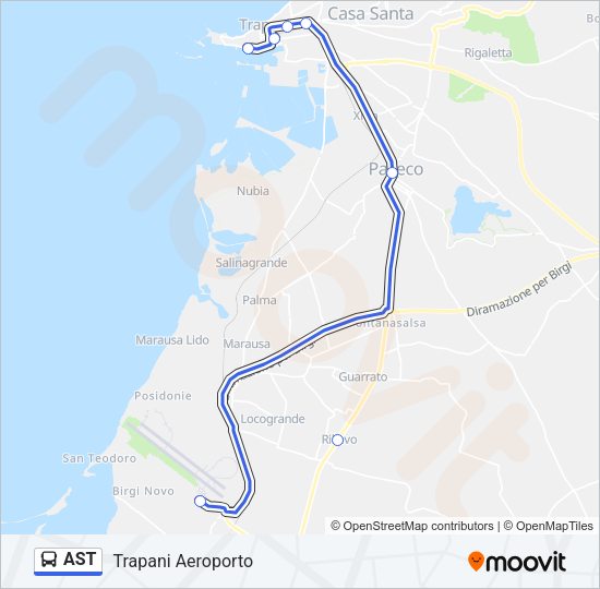 AST Bus Line Map