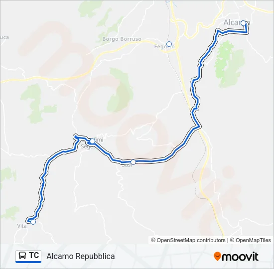 TC Bus Line Map