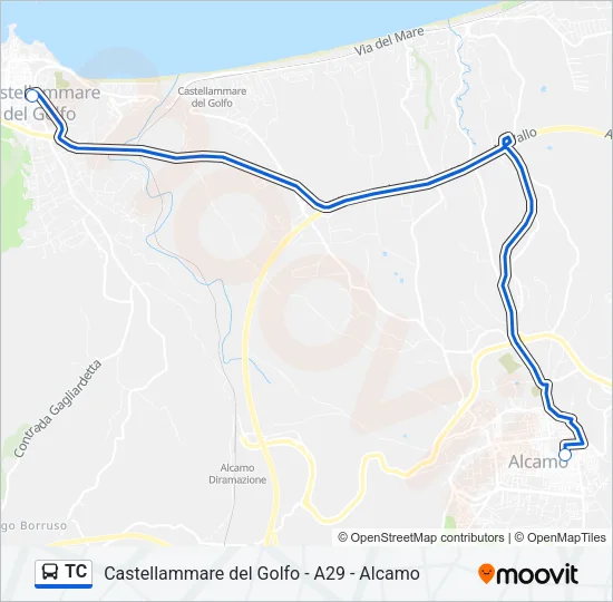 TC Bus Line Map
