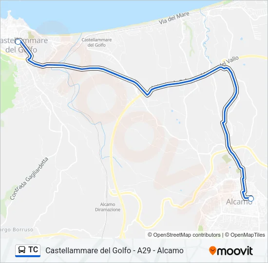 TC Bus Line Map