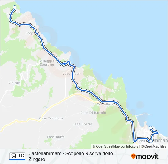 TC Bus Line Map