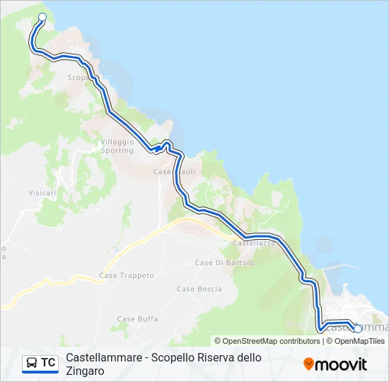 TC Bus Line Map