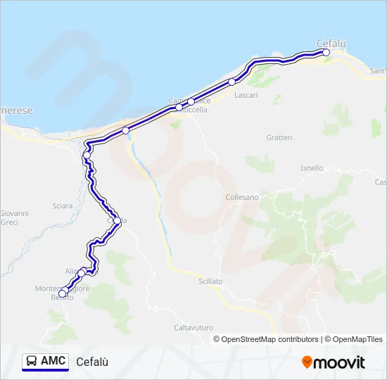 AMC Bus Line Map
