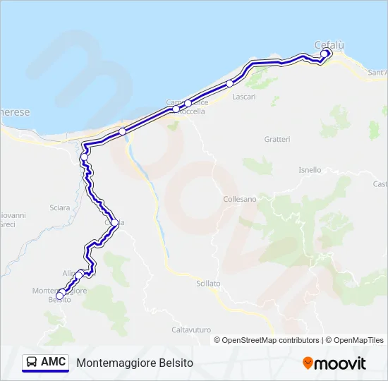 AMC Bus Line Map