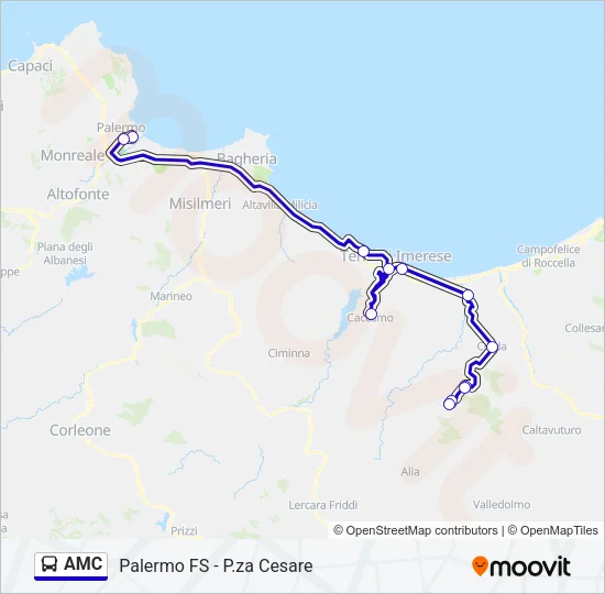 AMC Bus Line Map
