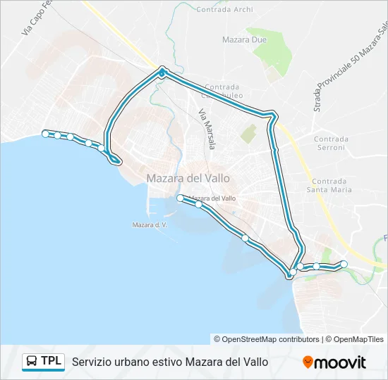 TPL Bus Line Map