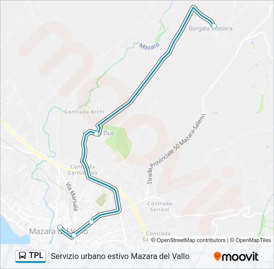 TPL Bus Line Map