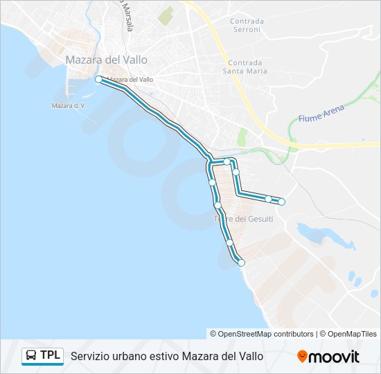 TPL Bus Line Map
