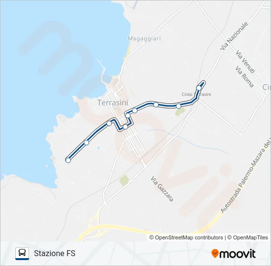 CRACCHIOLO Bus Line Map