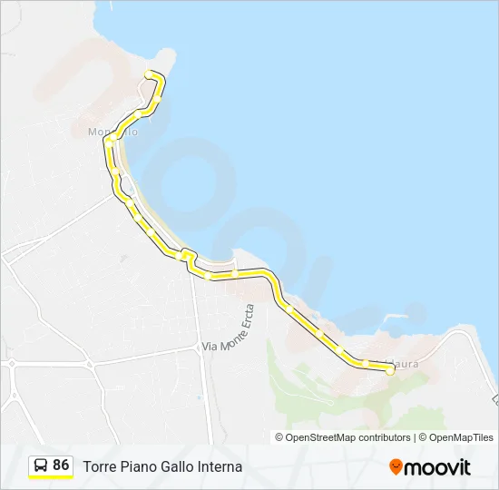 86 Bus Line Map