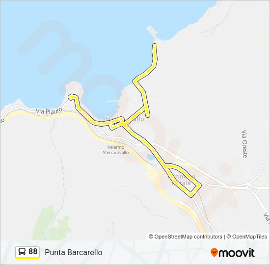 88 Bus Line Map