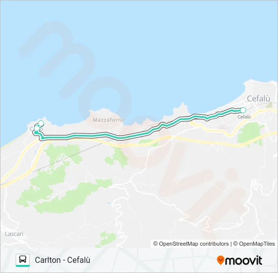 CEFALÙ - CARLTON Bus Line Map