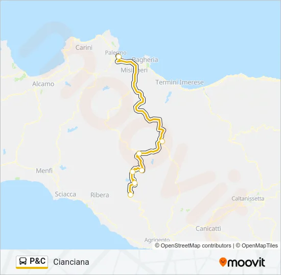 P&C Bus Line Map